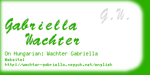 gabriella wachter business card